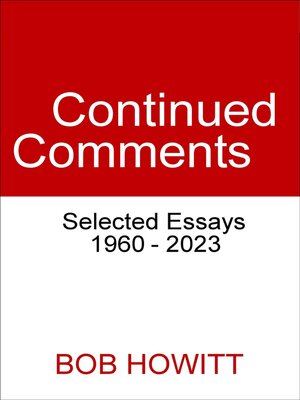 cover image of Continued Comments